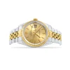 RolexDatejust36mmTwoToneYellowGold_YellowGoldFlutedBezel_ChampagneDial_JubileeBracleet_Refernce16013P1